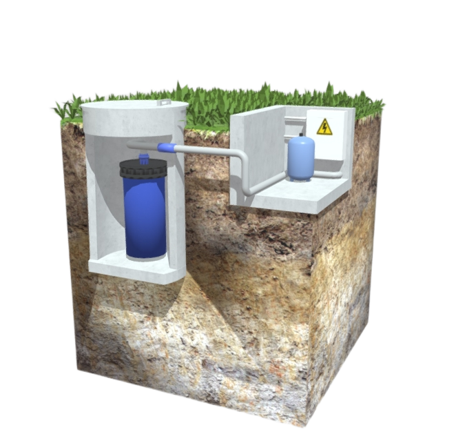 Круглогодичный вариант подземный павильон